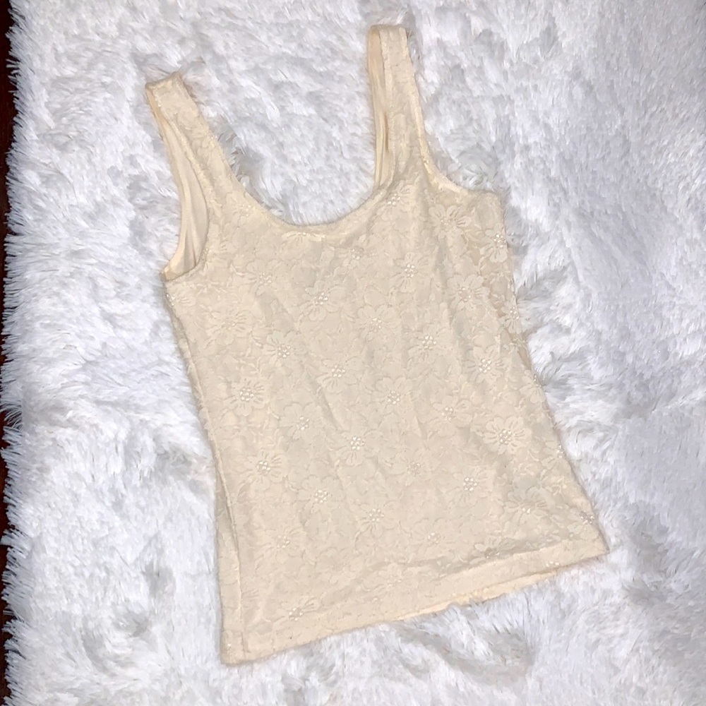 Bohemian style Tank top ~ Beige